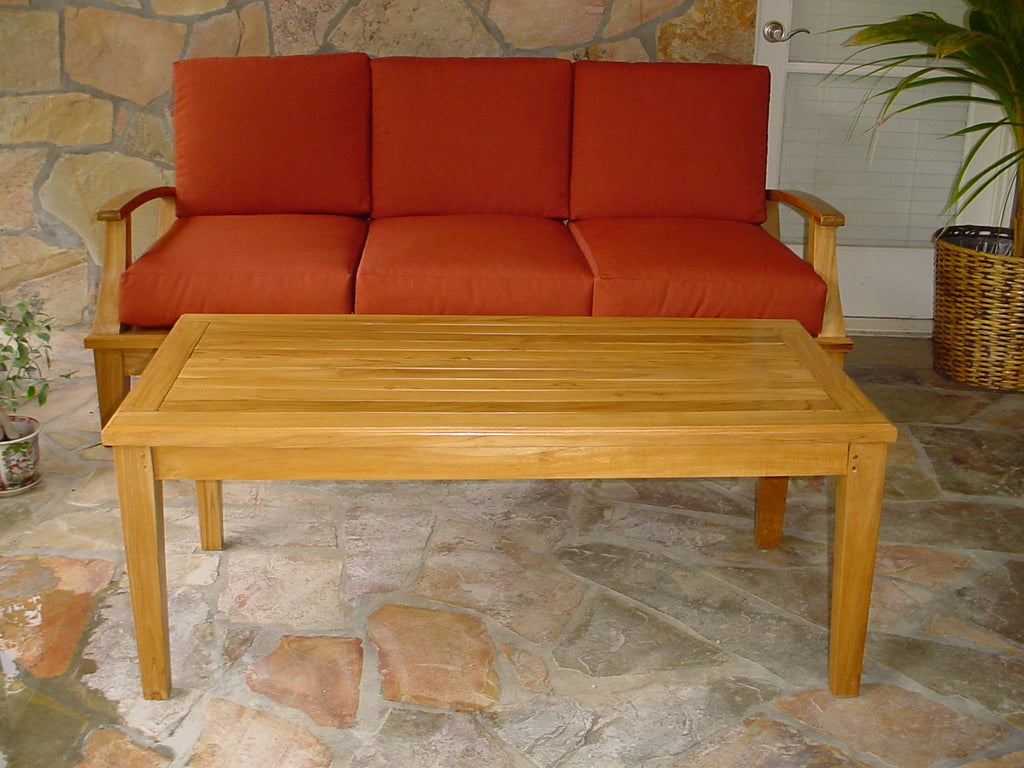 Anderson Teak Patio Lawn Garden Furniture Brianna Rectangular Coffee Table