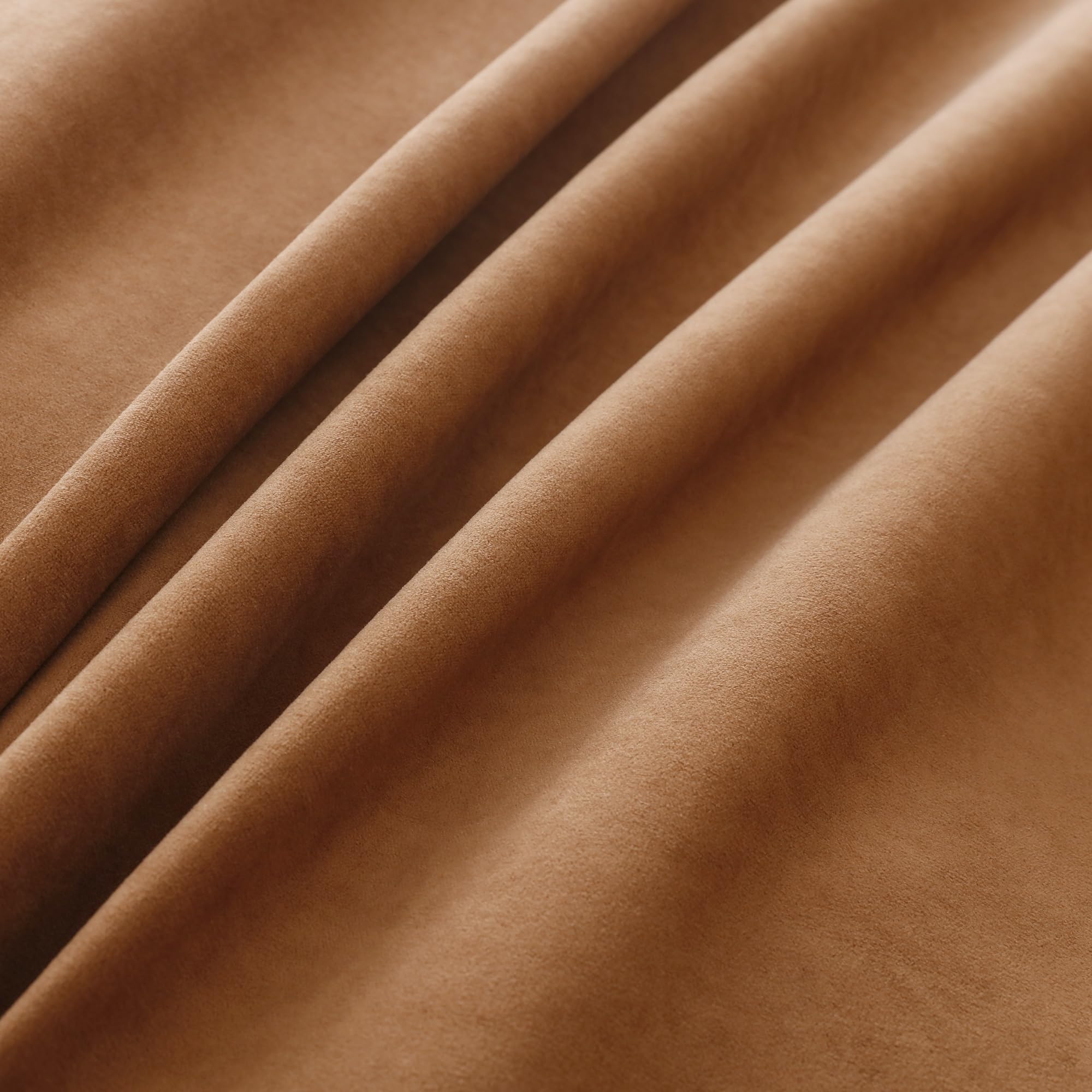 OctoRose Twin Size 39x75x8inch Caramel 3 Side Zipper Classic Soft Micro Suede Futon Cover Sofa Day Bed Mattress Cover Couch Prot