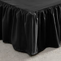 SLEEP ZONE Ruffled Bed Skirts Twin Size, Anti-Static Bedskirt Dust Ruffles with 15 inches Tailored Drop, Easy Fit, Fade Resistan