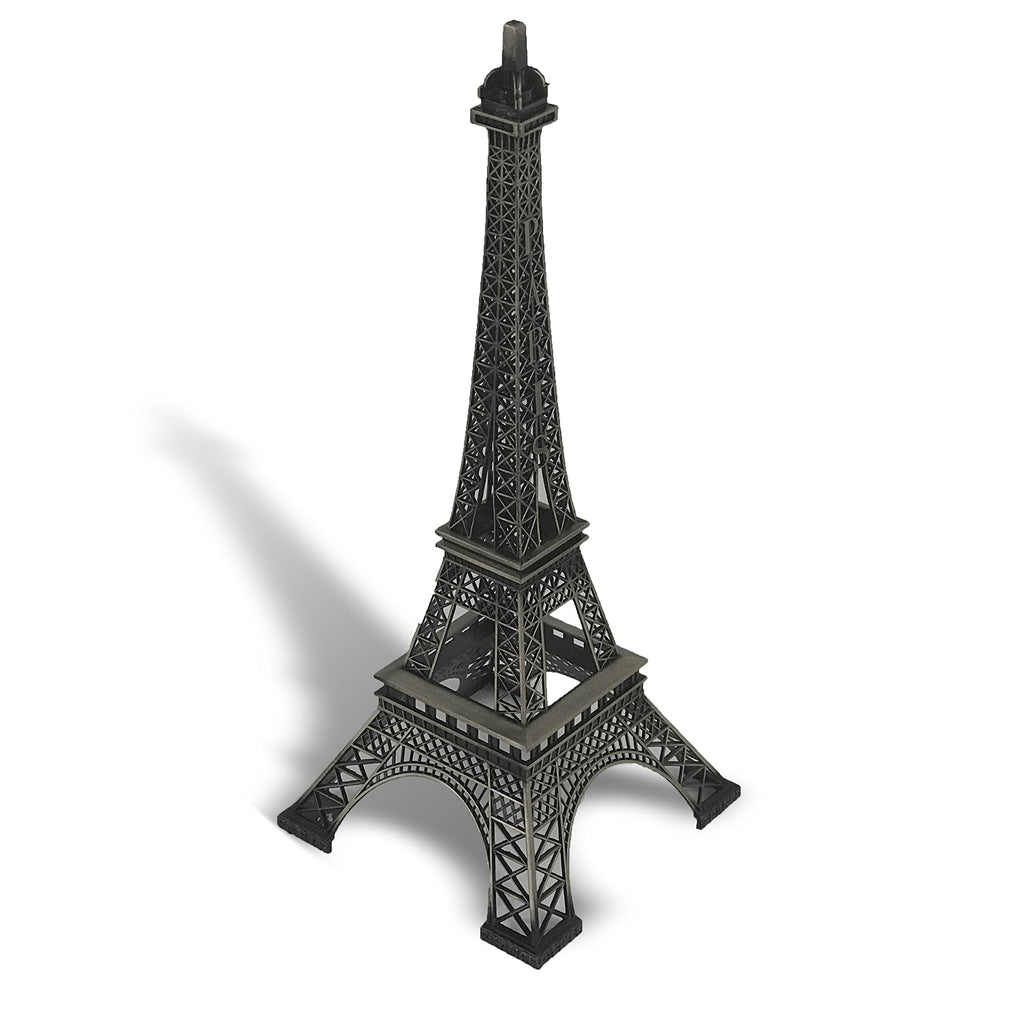allgala 24 Black Eiffel Tower Statue Decor - Alloy Metal Home Accent, Elegant Gift for Parisian Decor Lovers