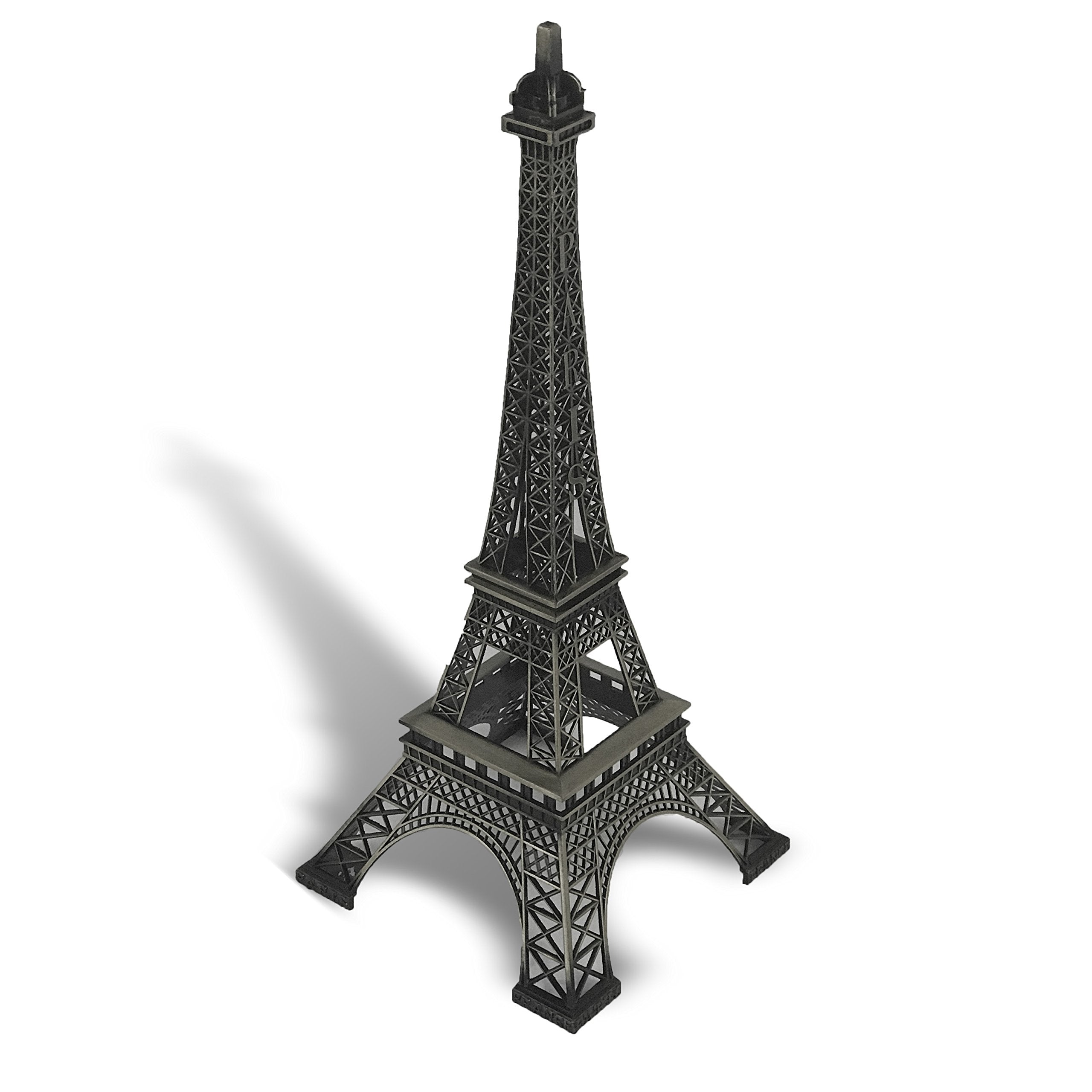 allgala 24 Black Eiffel Tower Statue Decor - Alloy Metal Home Accent, Elegant Gift for Parisian Decor Lovers