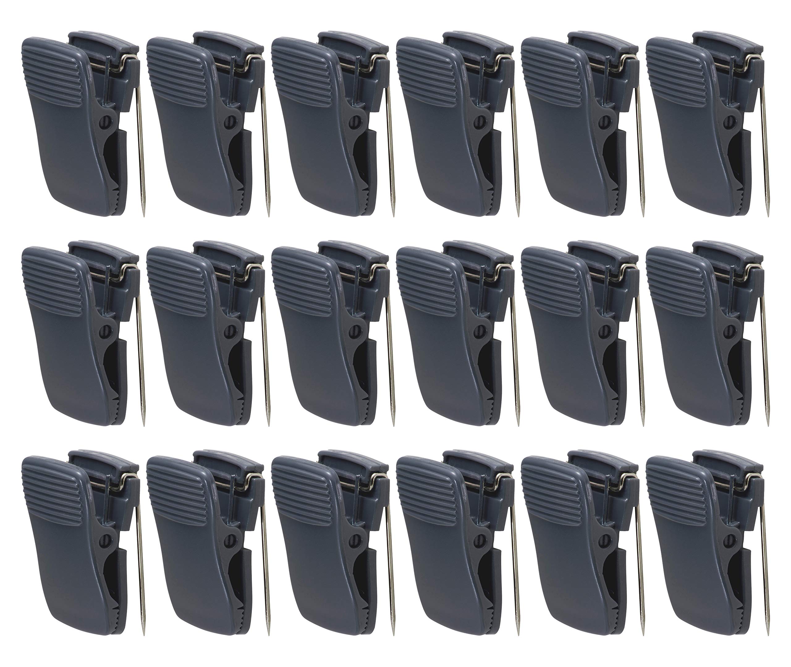Cubicle Clips, Cubicle Accessories, Office Clips Holds Notes, Memos, Messages, Photos - Black - 24-Pack