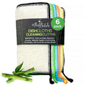 Whiffkitch Dish Cloths & Dish Towels for Kitchen - Reusable, Hygienic, Quick Drying, Durable Kitchen Washcloth, Absorbent, Scrub