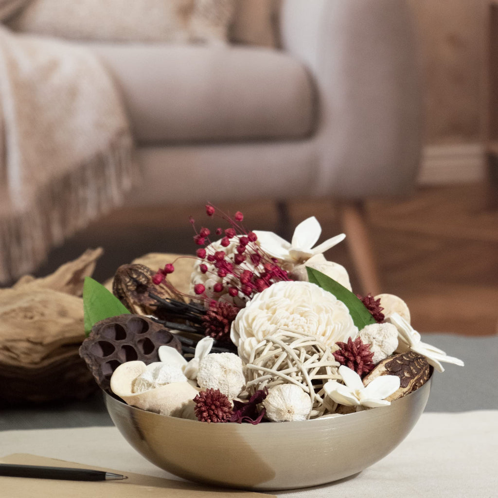 Andaluca Maison Box Fragrance Potpourri Decorative Vase & Bowl Filler Home D  Cor (Pomegranate Ginger)