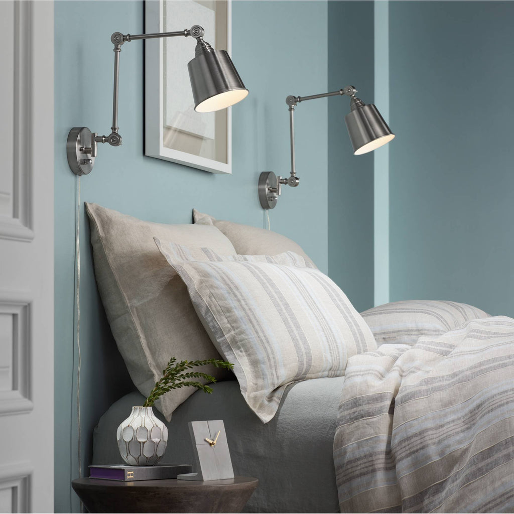 Rizzy Home | Bt4229 | Duvet | 98"X98" Gray/Blue/Neutral Stripe