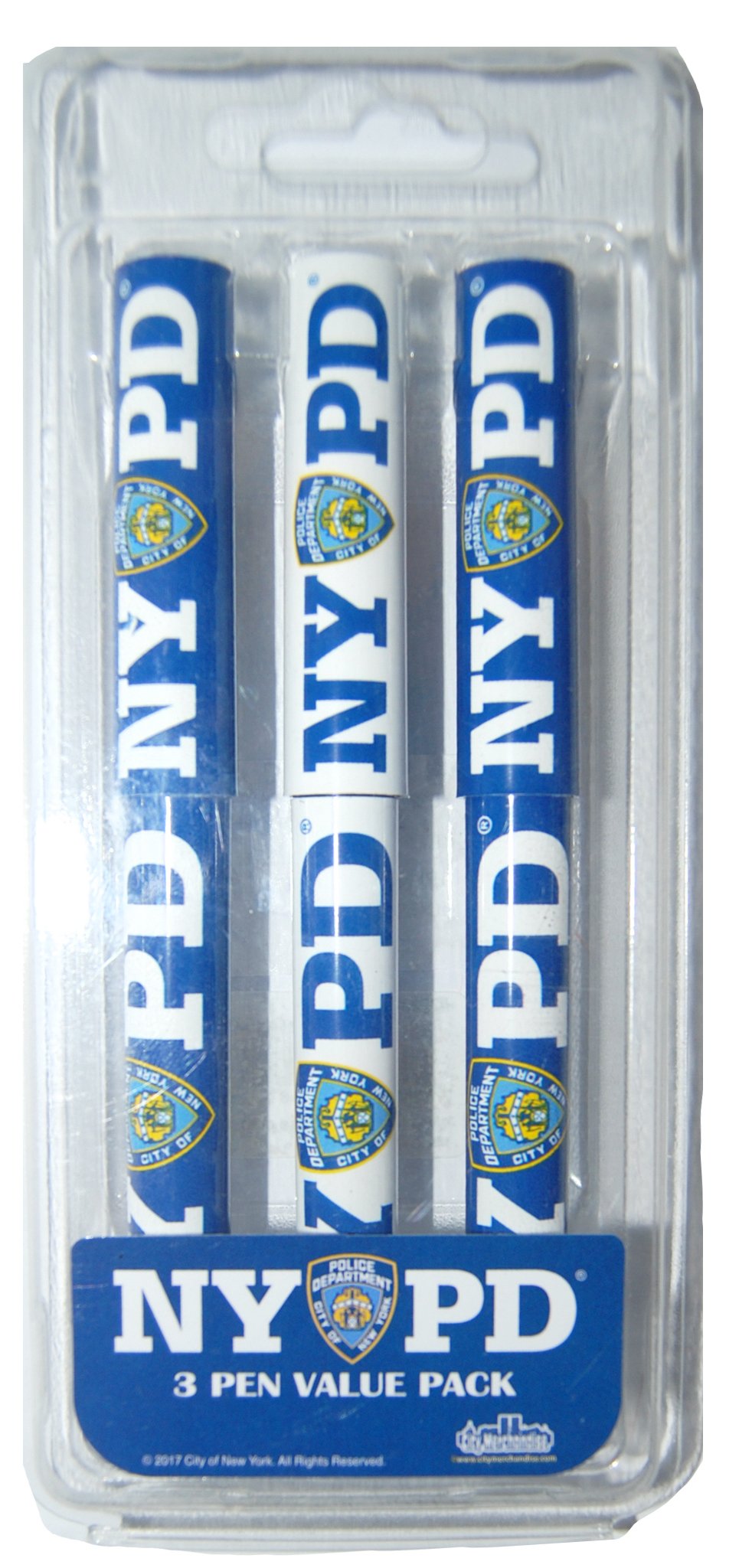 Souvenir 3 Pack Pens With Various Color & Design (Nypd)