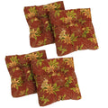 Blazing Needles Outdoor 19-inch Square Chair Cushion, 19 x 19, Passion Ruby 2 Count