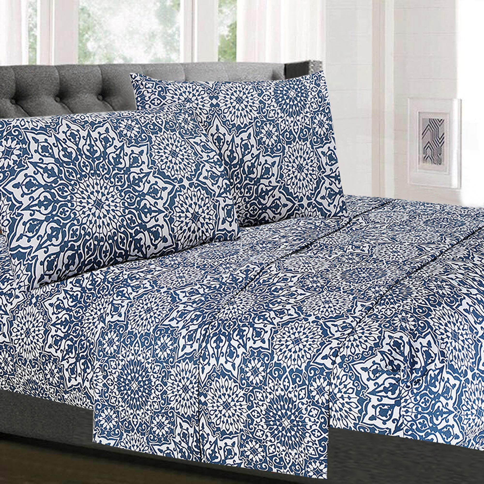 Sweet Home Collection Bed Linen Set - Full Size Sheet Sets, 1800 Supreme Collection, Extra Soft, Deep Pocket, Elastic Corner Str