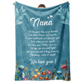 Afterprints Nana Gifts, Nana Blanket With Flowers & Letter Print, Nana Birthday Gifts, Gifts For Nana From Grandkids, Nana Valen