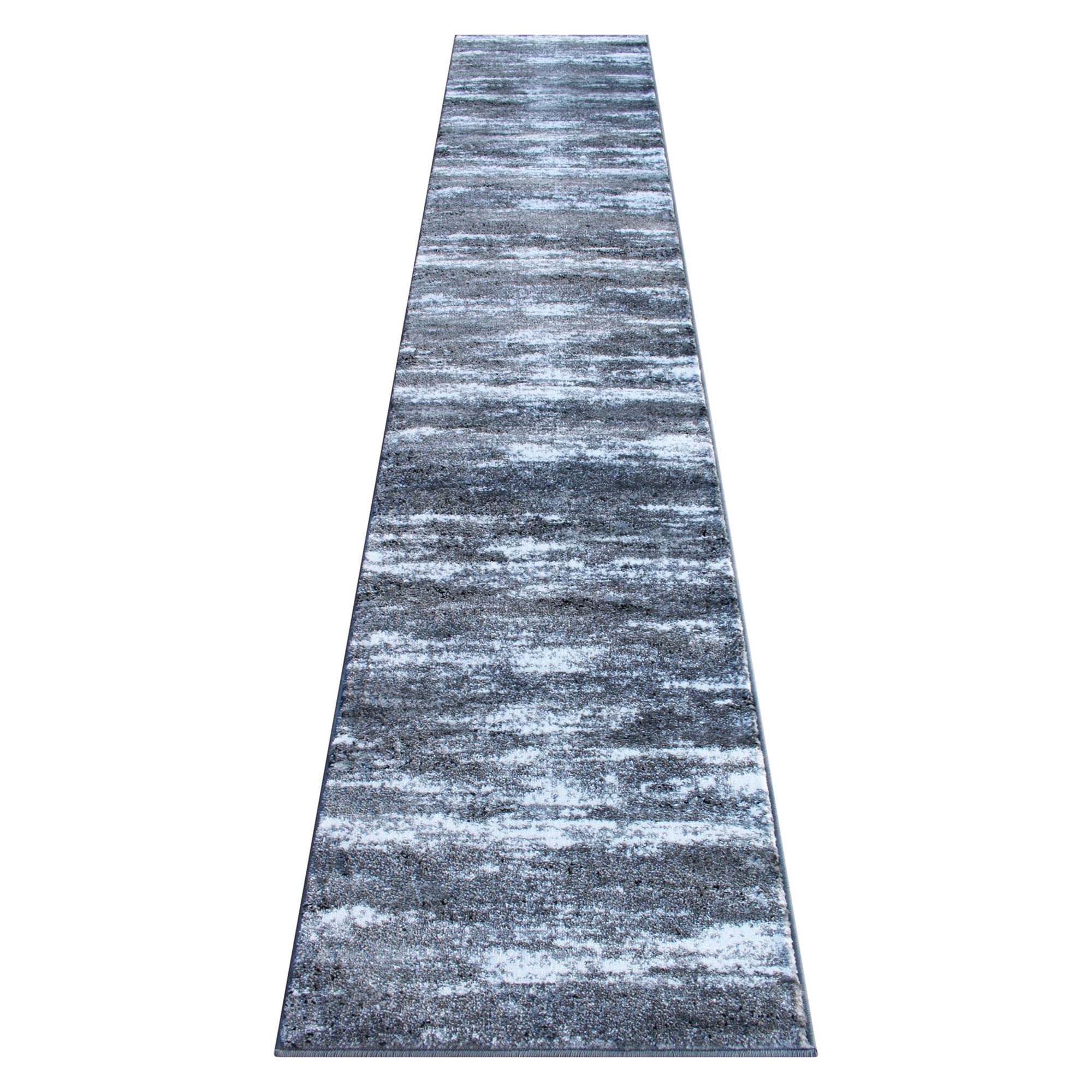 Flash Furniture Marian Collection Area Rug - Distressed Gray Olefin Rug With Jute Backing - 2' X 11' - Entryway, Living Room, Bedroom