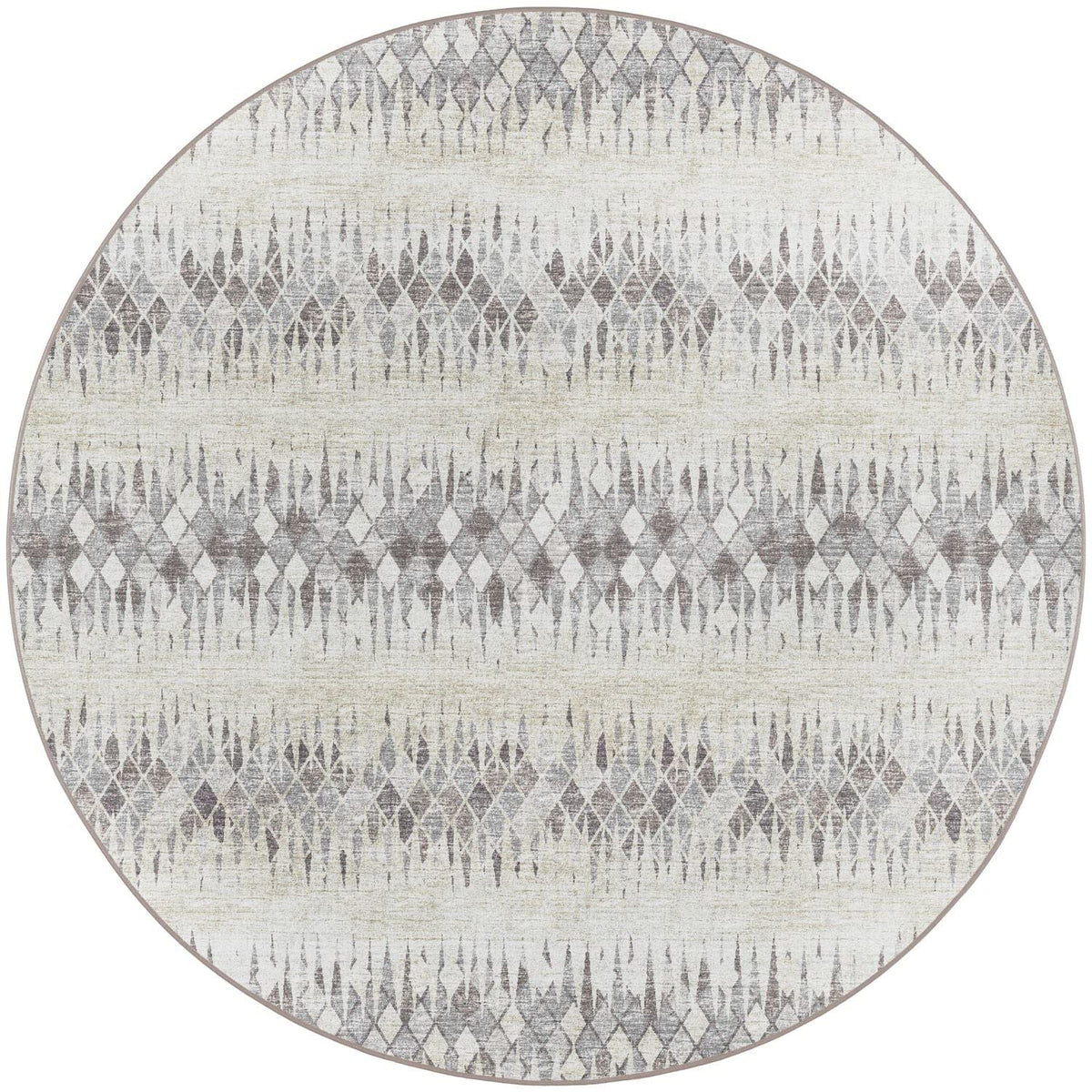 Winslow Wl5 Ivory Transitional Rug Round 4' X 4'