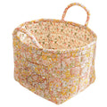 vctops Boho Fabric Quilted Storage Basket for Organizing, Basket Organizer Gift Baskets with Handles, Storage Bins for Toys, Boo