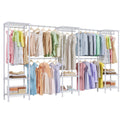 Higeego H11 Heavy Duty Clothes Rack White Clothing Rack for Hanging Clothes