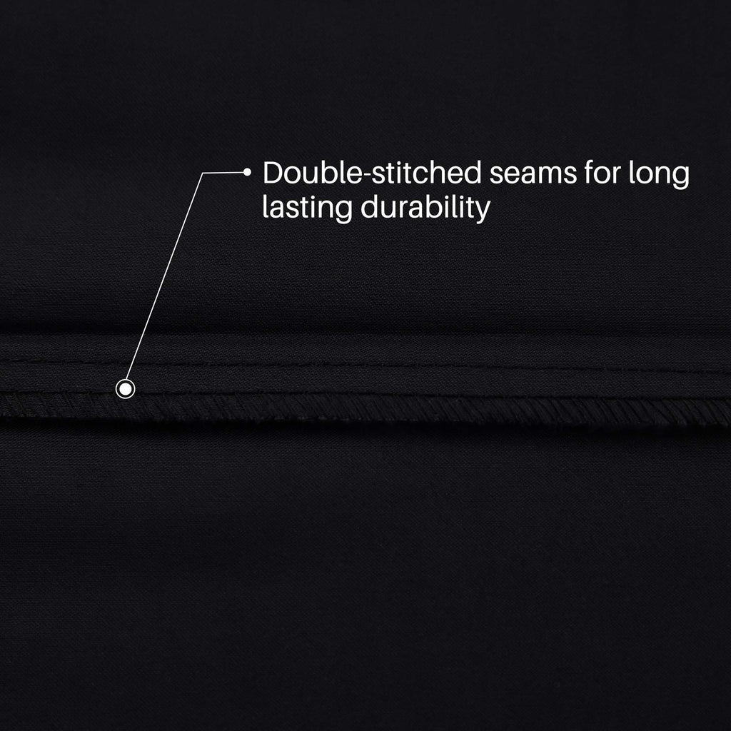 Oubonun 100% Cotton Body Pillowcase - 800 Thread Count/21X54, Moisture Absorbent And Breathable, Premium Hotel Body Pillow Cover For All Seasons, Black