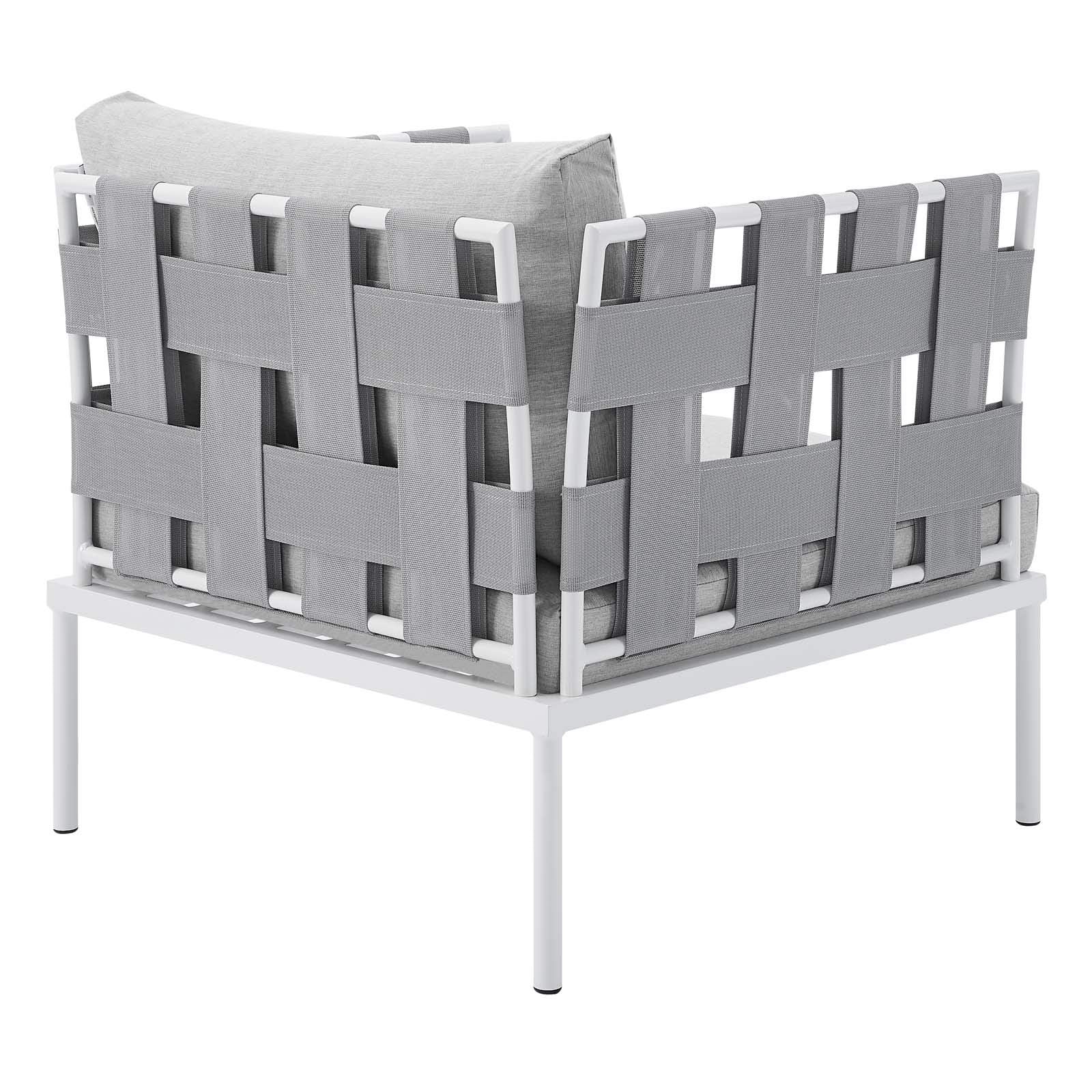 Modway EEI-4956-GRY-GRY Harmony Outdoor Patio Aluminum Armchair, Gray Gray