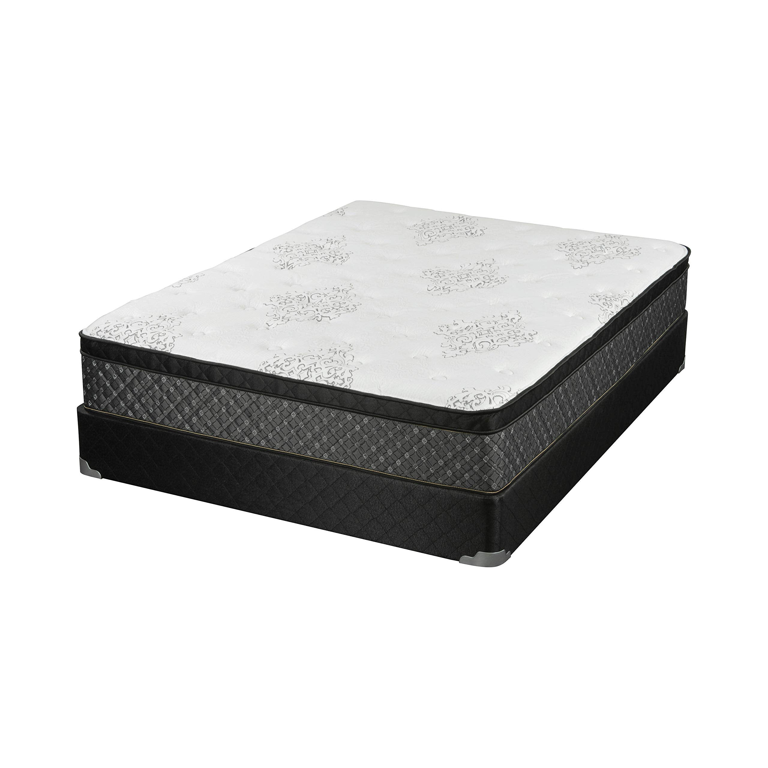 Coaster Home Furnishings Aspen 12.5&quot; Twin Mattress White and Black