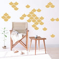 40 Pcs Mermaid Scale Wall Decal, Nursery Decor, Geometric Decals, Modern Wall Decals, Unique Wall Decor for Kids, Wall Decals fo