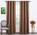 JUPON Room Darkening Polyester Blackout Curtain Pack of 1 Piece with 3 Layers Weaving Technology Solid Grommet Pattern (W  45in