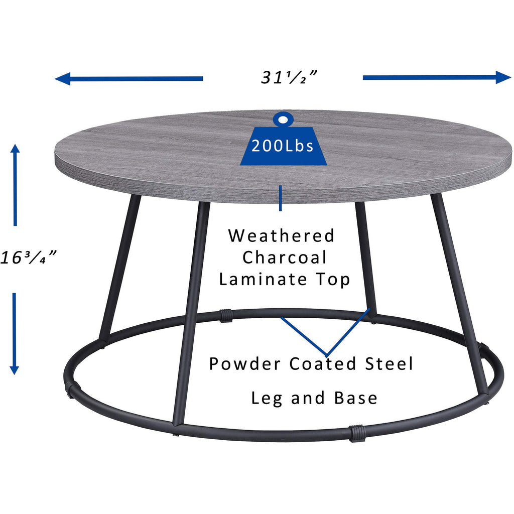 Lorell, LLR16260, Round Coffee Table, 1 Each