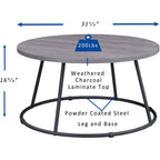 Lorell, LLR16260, Round Coffee Table, 1 Each