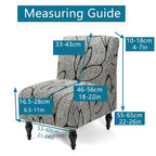 Liykimt Armless Accent Chair Cover Slipcover,Slipper Chair Stretch Spandex Removable For Armless Chair Furniture Protector Covers For Living Dining Room Hotel (Blue, 1)