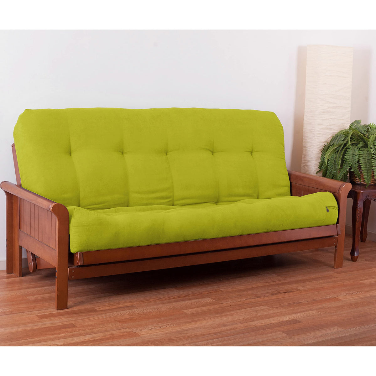 Blazing Needles Vitality 10&quot; Microsuede Futon Mattress, Full, Mojito Lime