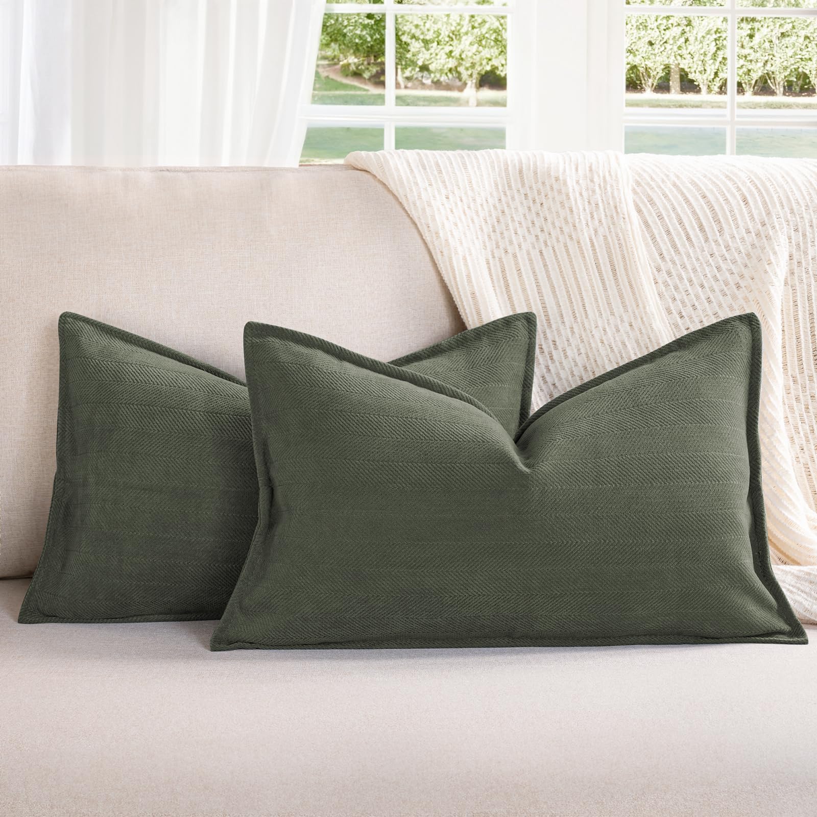 Zwjd Black Pillow Covers 18X18 Set Of 2 Chenille Pillow Covers With Elegant Design Soft And Luxurious Decorative Throw Pillows F