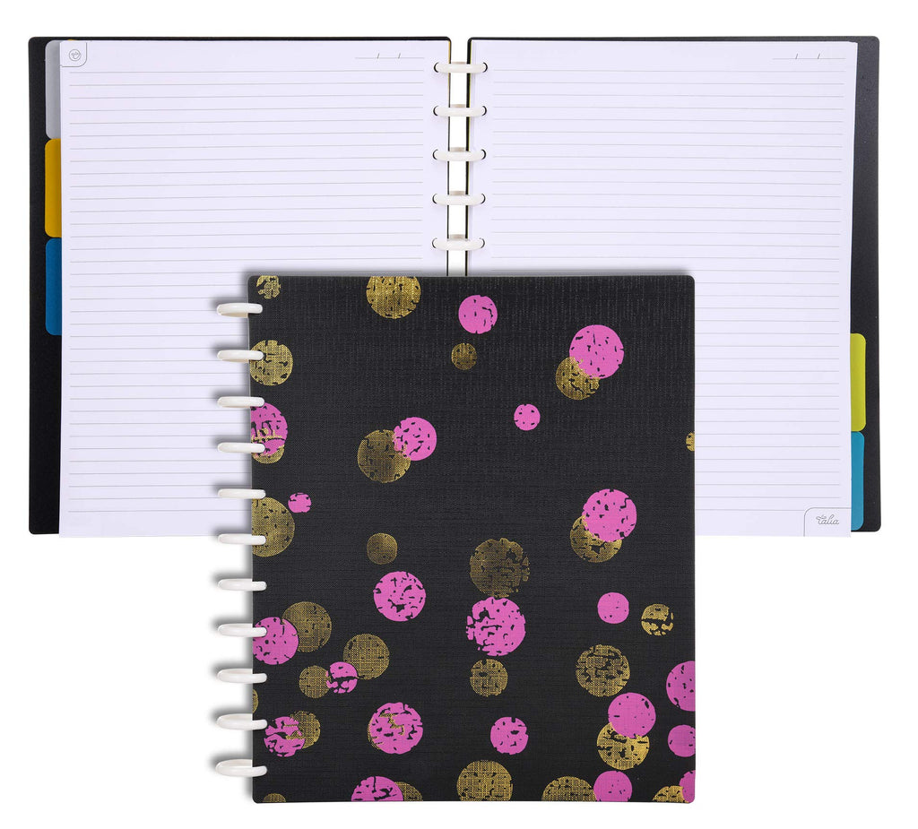 Talia Discbound Notebooks, Planner, Customizable, (Xbounce Maroon, Letter (8.5In X 11In))
