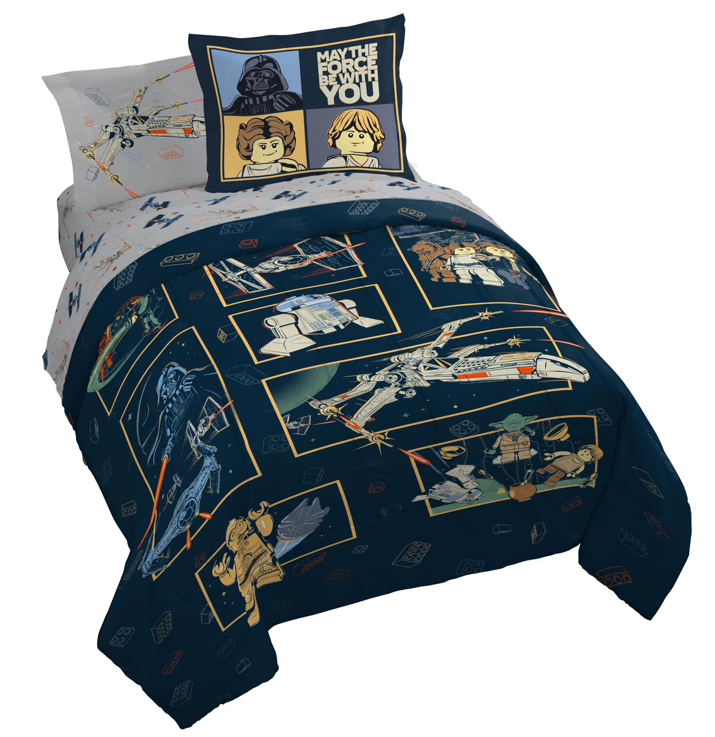 Jay Franco Kids Comforter Set Includes Sheets and Pillow Covers - Soft and Cozy Bed Set for Stylish Room Decor, Official License