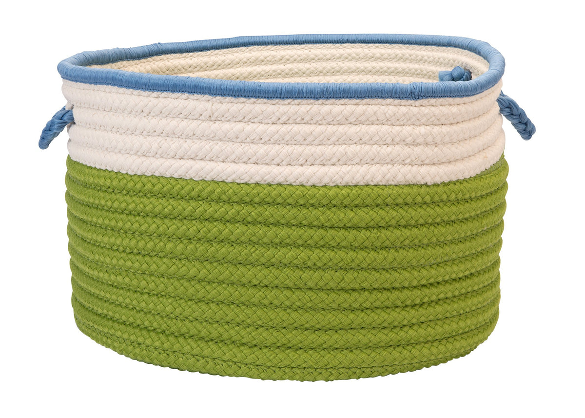 In The Band Storage Bins, 22 By 14-Inch, Bright Green/Bright Blue
