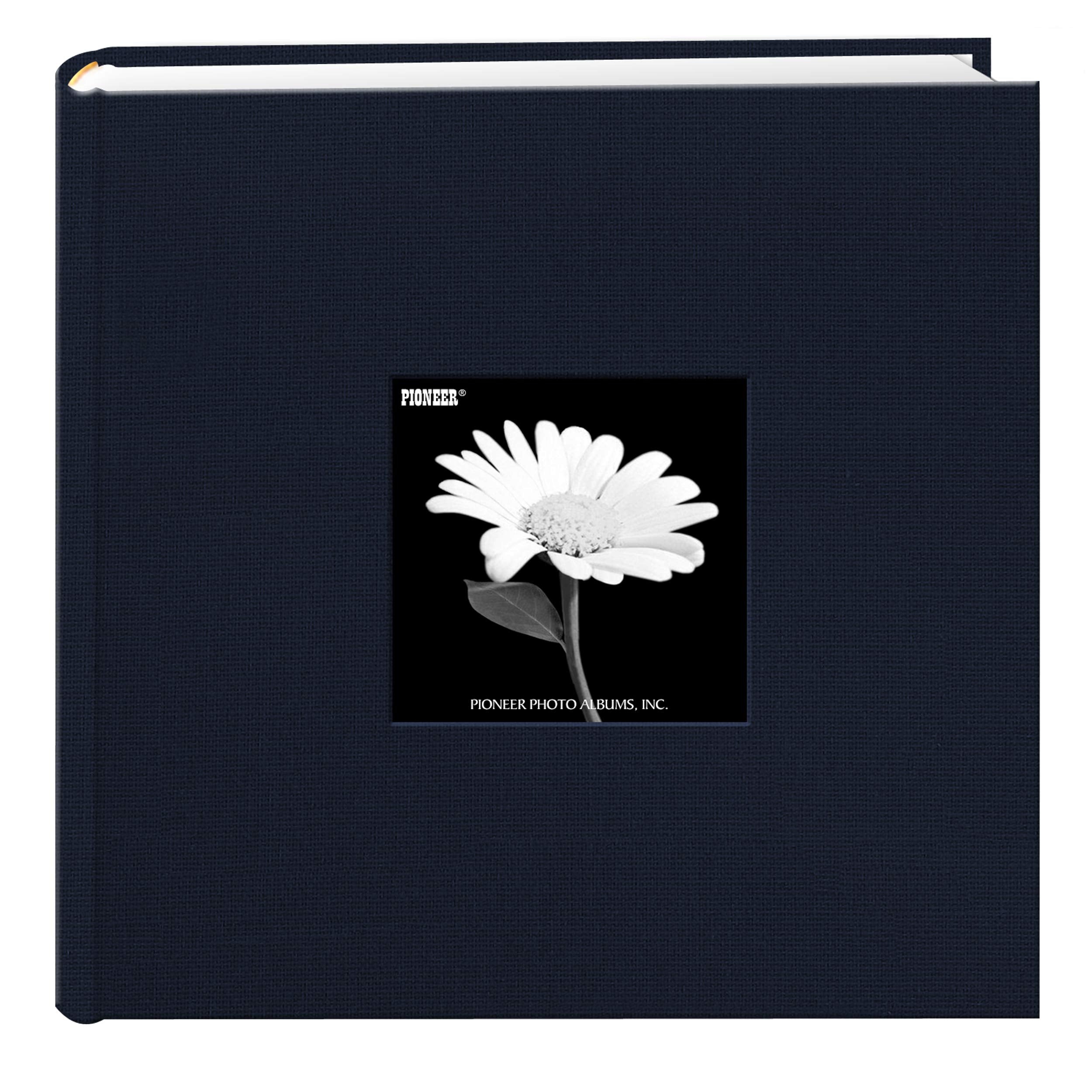 Fabric Frame Cover Photo Album 200 Pockets Hold 4x6 Photos, Royal Navy