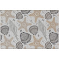 Seabreeze Sz4 Gray Coastal Rug Rectangle 3' X 5'