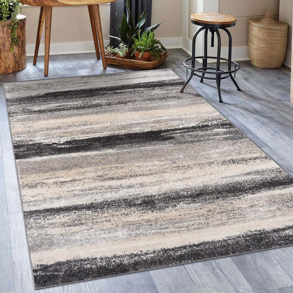 Luxe Weavers Tower Hill Abstract Gray 8X10 Area Rug