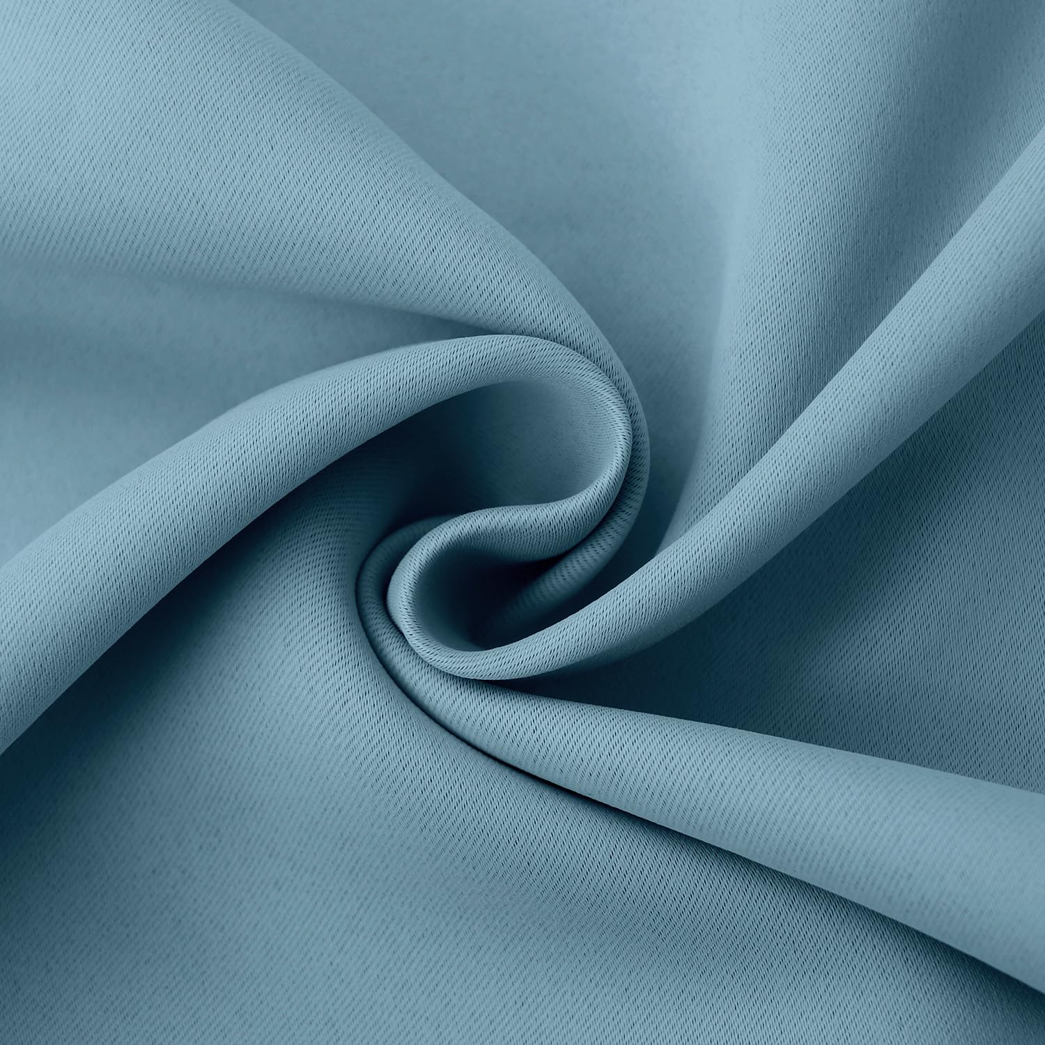 Bgment Rod Pocket And Back Tab Blackout Curtains For Bedroom - Thermal Insulated Room Darkening Curtains For Living Room, 2 Window Curtain Panels (52 X 84 Inch, Greyish Blue)