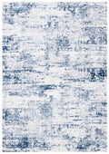 SAFAVIEH Amelia Collection Accent Rug - 22 x 4, Ivory & Navy, Modern Abstract Design, Non-Shedding & Easy Care, Ideal for High