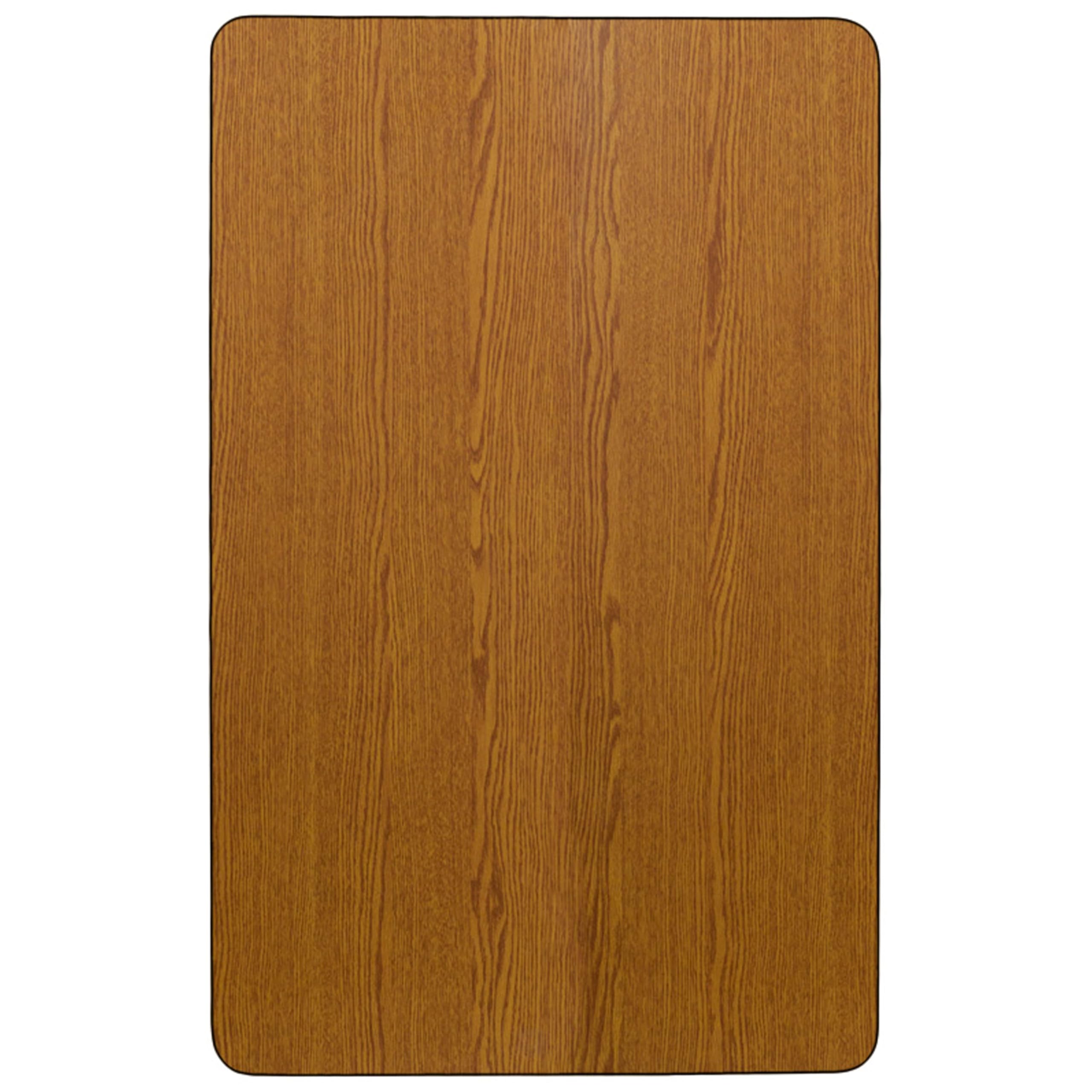 Flash Furniture 30X72 Rec Oak Activity Table, 30 W X 72 L