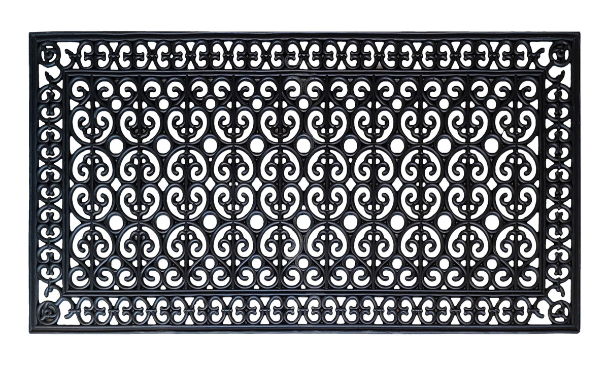 A1Hc Large Floor Mat, Natural Rubber, 30   X60   , Ideal For Outside Entryway, Scrapes Shoes Clean Of Dirt & Grime, Heavy Duty D