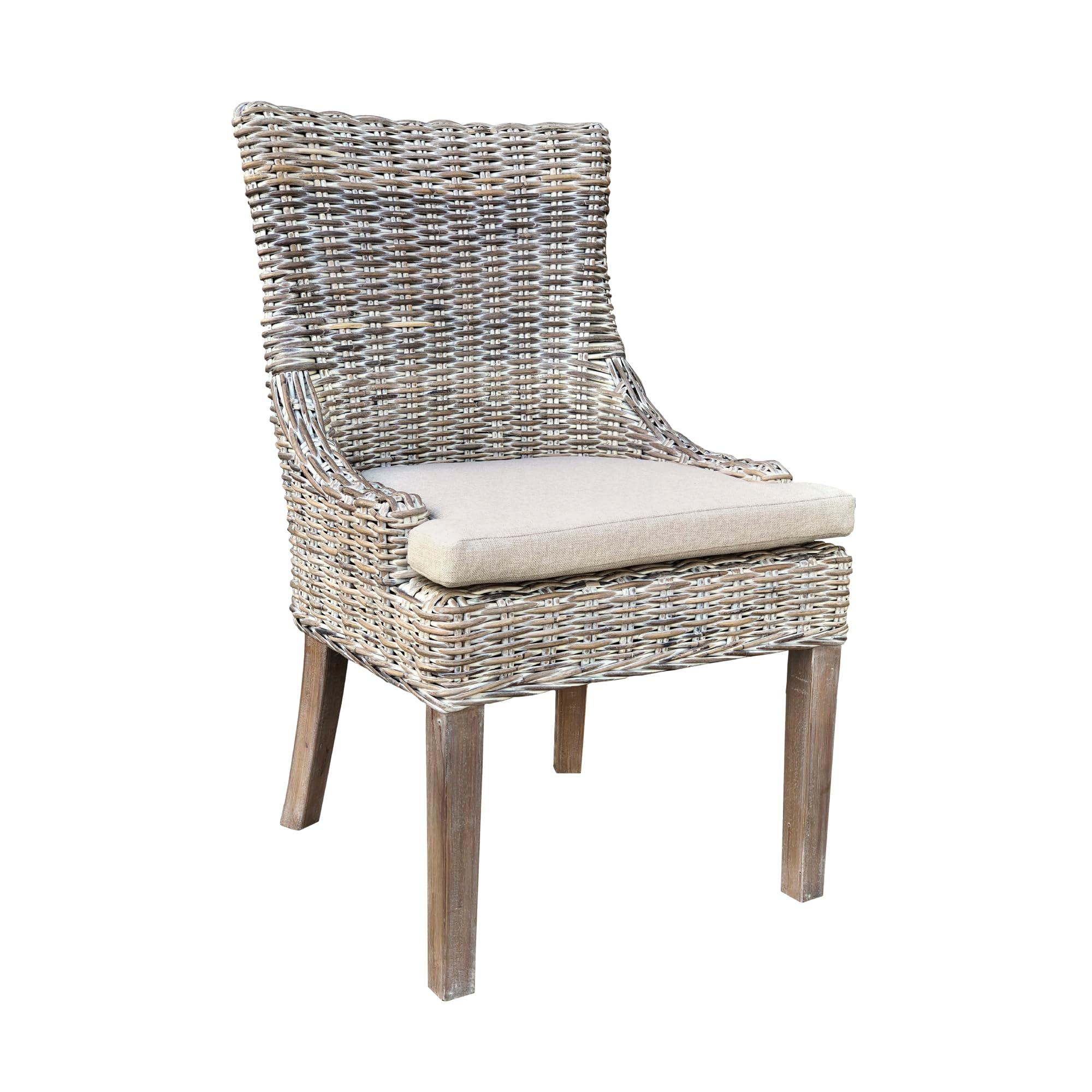 AFD Home Alfresco Kuba-Weave Wicker Dining Chair - Thumbnail 3