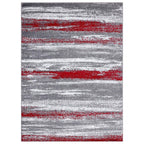 Luxe Weavers Modern Abstract Red 4X5 Area Rug