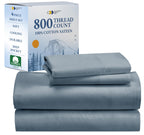 California Design Den Deep Pocket King Sheet Set - Luxury 800 Thread Count Sheets King, 100% Cotton Sateen Bedding Set - Cooling & Softer Than Egyptian Cotton Sheets (Beige)