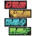 YLOLUL 4 Pieces Neon Gaming Decor for Boys Room Wooden Video Game Wall Art Print Motivational Quote Gamer Hanging Plaques Wall D