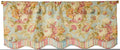 Waverly Spring Bling Modern Farmhouse Floral Rod Pocket Valance for Windows in Bedroom, Kitchen, or Living Room, 52 x 18, Vapor