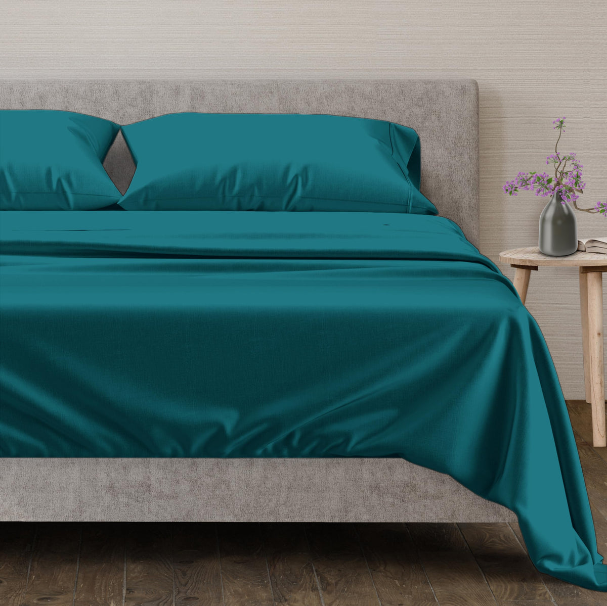 Mayfair Linen 600 Tc King Size Sheet Set - Cotton Sheets - Silky Soft Like Egyptian Cotton - Fits Mattress Upto 16' Deep Pocket