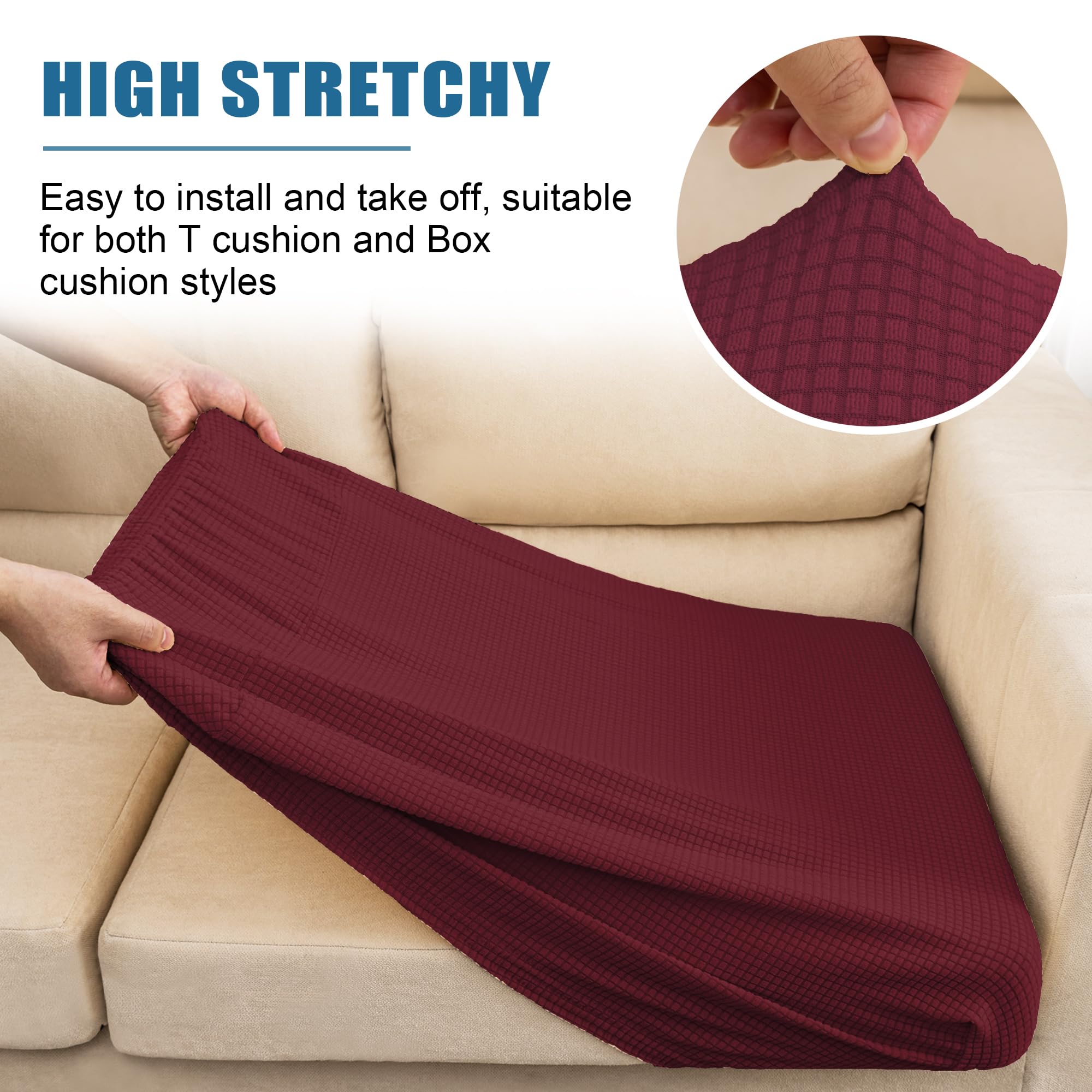 Nc Home Water Repellent Sofa Couch Cushion Covers Sofa Seat Slipcover, Armchair Furniture Protector For Camper, Soft Flexibility