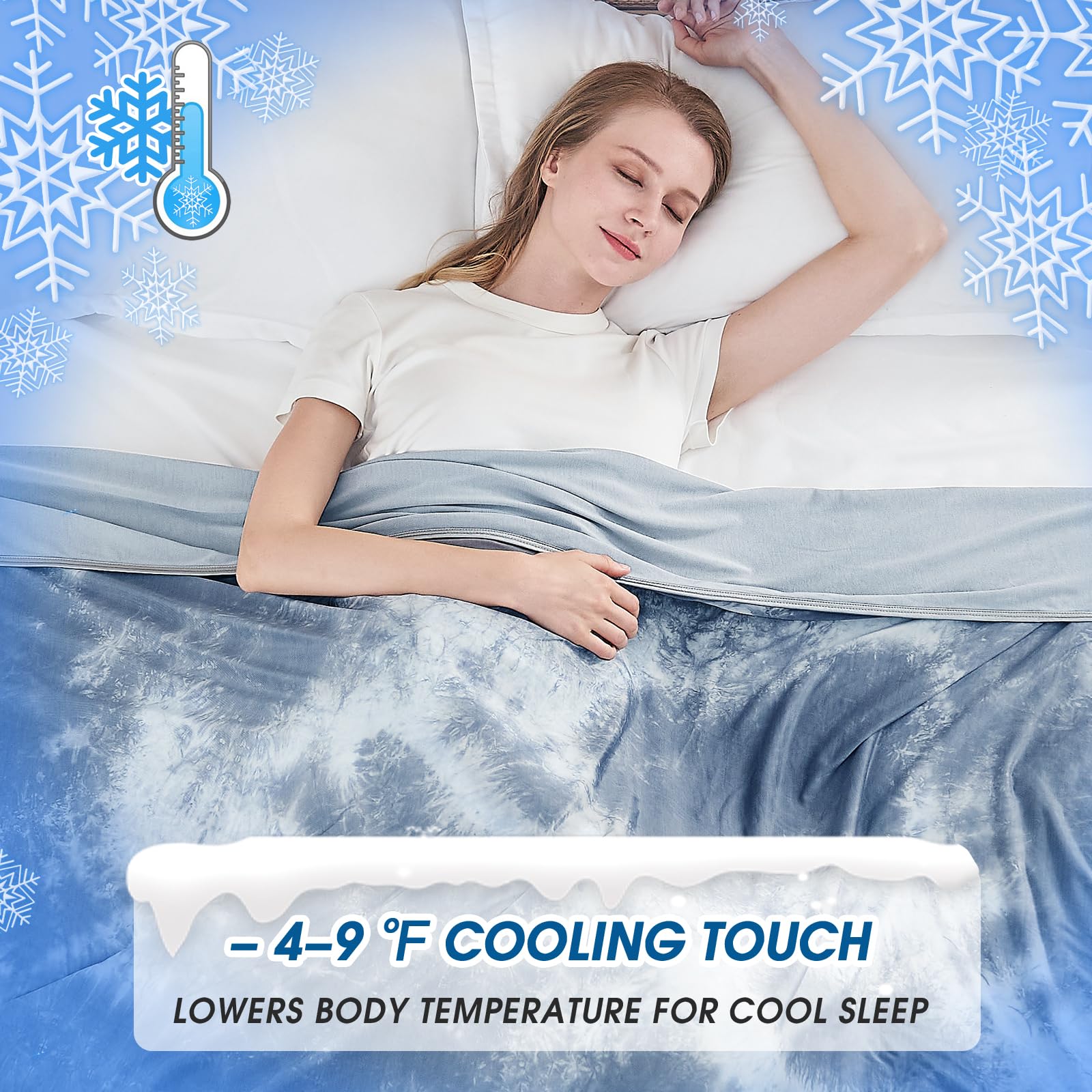 Inhand Cooling Blanket King Size, Summer Blankets For Hot Sleepers & Night Sweat, Thin Blanket Cold Cool Lightweight Cooling Bla