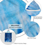 Ruikyhom Lounge Chair Towel Cover, Tie Dye Style Chaise Lounge Cover, Beach Chair Covers With Pockets For Pool Sunbathing Beach