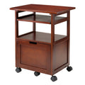 Winsome Piper Home Office, Walnut, 24.02W x 29.65H x 17.32D