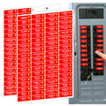 Circuit Breaker Box Label 0.5X1.5Inch Electric Fuse Panel Box Identification Sticker 144Pcs Plugs And Lights Circuit Breaker Lab