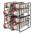 MOOACE Can Organizer for for Pantry, Stackable Soda Can Dispenser Canned Food Storage, Kitchen Cabinet Fridge Beverage Cans Hold
