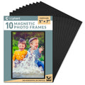 labphant 10 Pack 5x7 Inch Magnetic Picture Frames; Photo Pocket Frames with Black Borders for Fridge 5 x 7 Inch Great for Displa